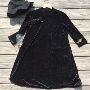 Vera Wang Crushed velvet dress